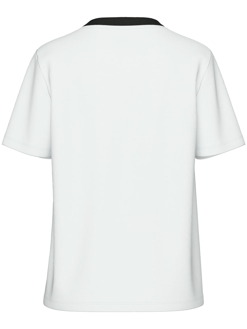 PCRIA SS SOLID TEE NOOS - Bright White contrast