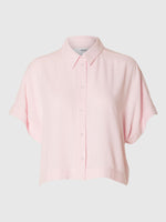 SLFVIVA SS CROPPED SHIRT NOOS - Cradle Pink