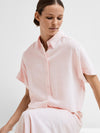 SLFVIVA SS CROPPED SHIRT NOOS - Cradle Pink