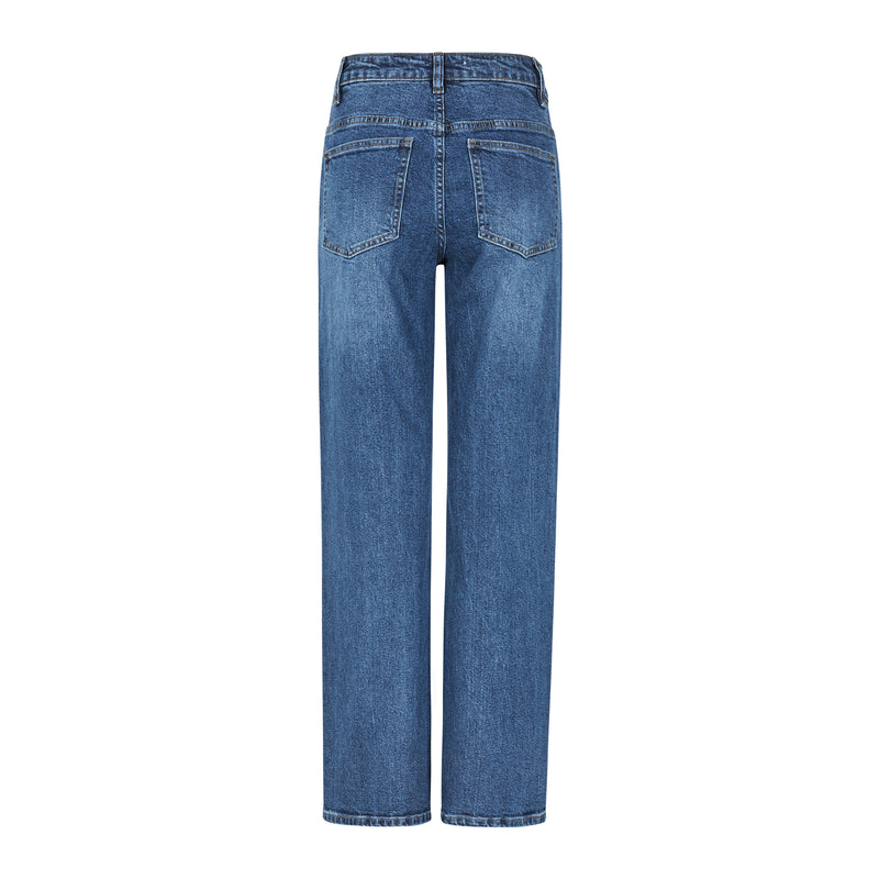 SRWilla Midwaist Wide Jeans -759 Imagine dark blue