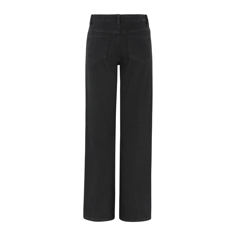 SRWilla Midwaist Wide Jeans - 001 Black