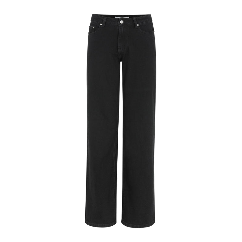 SRWilla Midwaist Wide Jeans - 001 Black