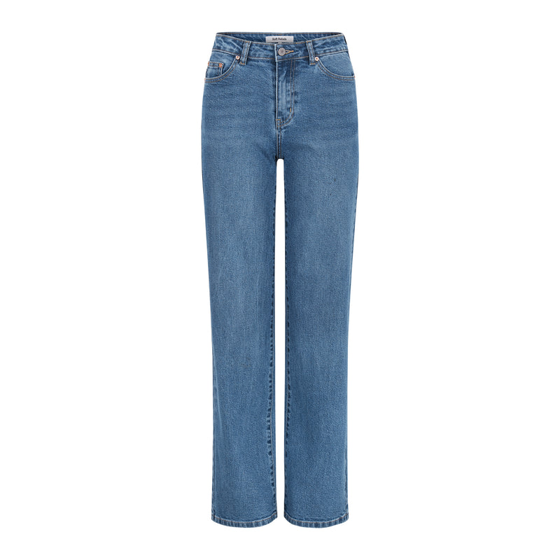 SRWilla Midwaist Wide Jeans - 430 True blue