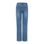 SRWilla Midwaist Wide Jeans - 430 True blue