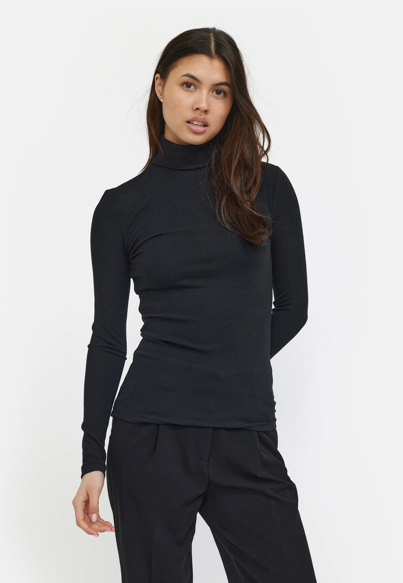 SRFenja Rollneck Top - 001 Black