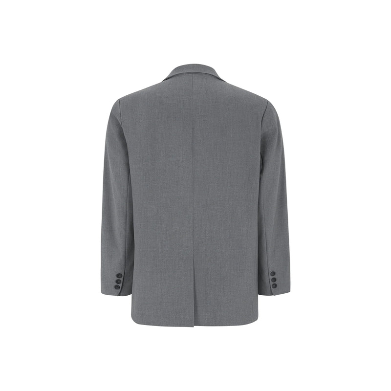 SRVilja Loose Blazer - Medium Grey Melange