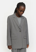 SRVilja Loose Blazer - Medium Grey Melange