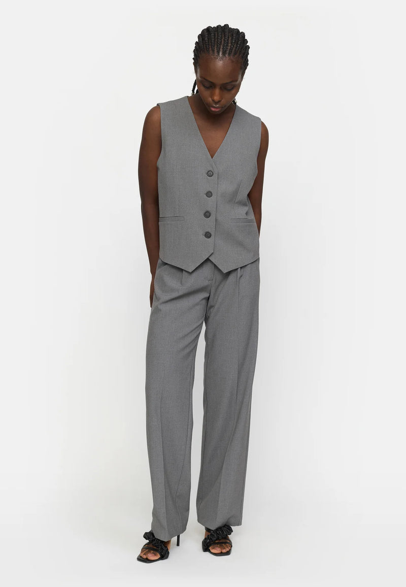 SRVilja Vest -053 Medium Grey Melange