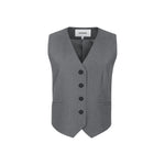 SRVilja Vest -053 Medium Grey Melange