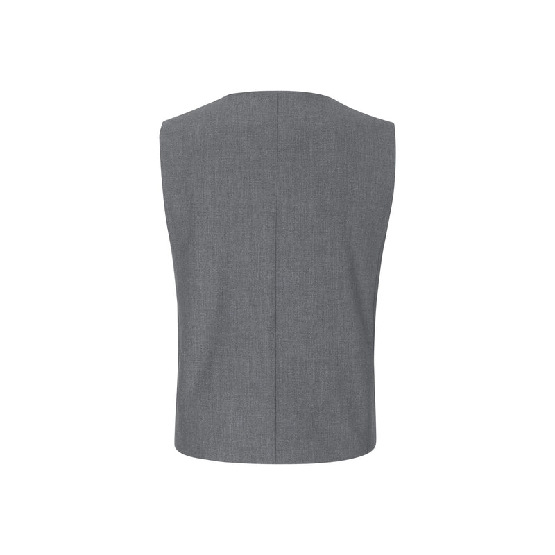 SRVilja Vest -053 Medium Grey Melange