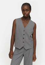 SRVilja Vest -053 Medium Grey Melange