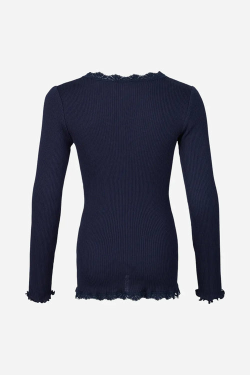 RKBeatha LS Cardigan w/lace - Navy