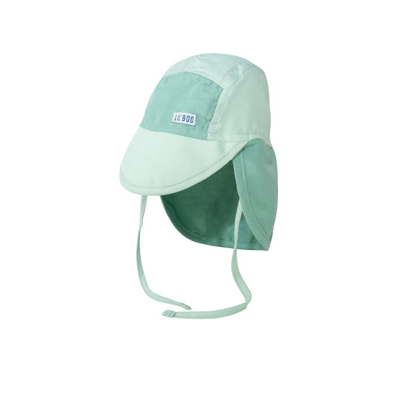 Soft Baby Sun Cap - Block Green (UV)