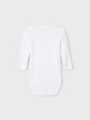 NBNBODY 3P LS SOLID WHITE 3 NOOS